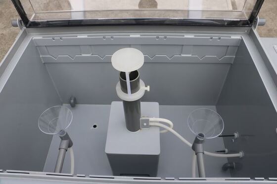 Astm B117 자동 연속 노즐 가속화 노화 소금 스프레이 테스트 기계 바다 소금 안개 부식 저항 테스트