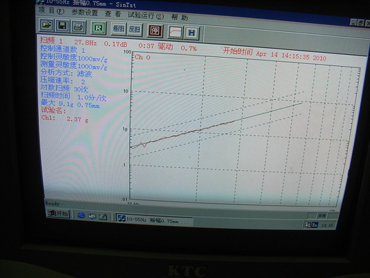 50G 최대 가속 동적 진동 시스템 20Hz 내지 2kHz 주파수 범위